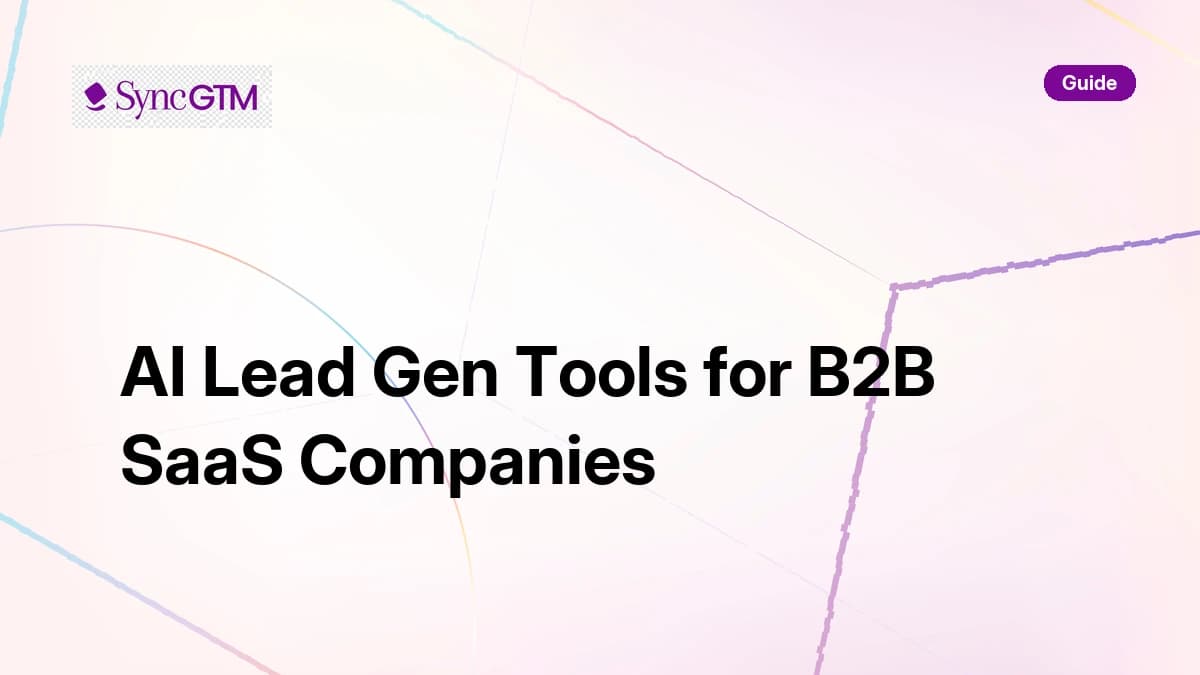 AI lead gen tools for B2B SaaS companies — essential playbook for 2026