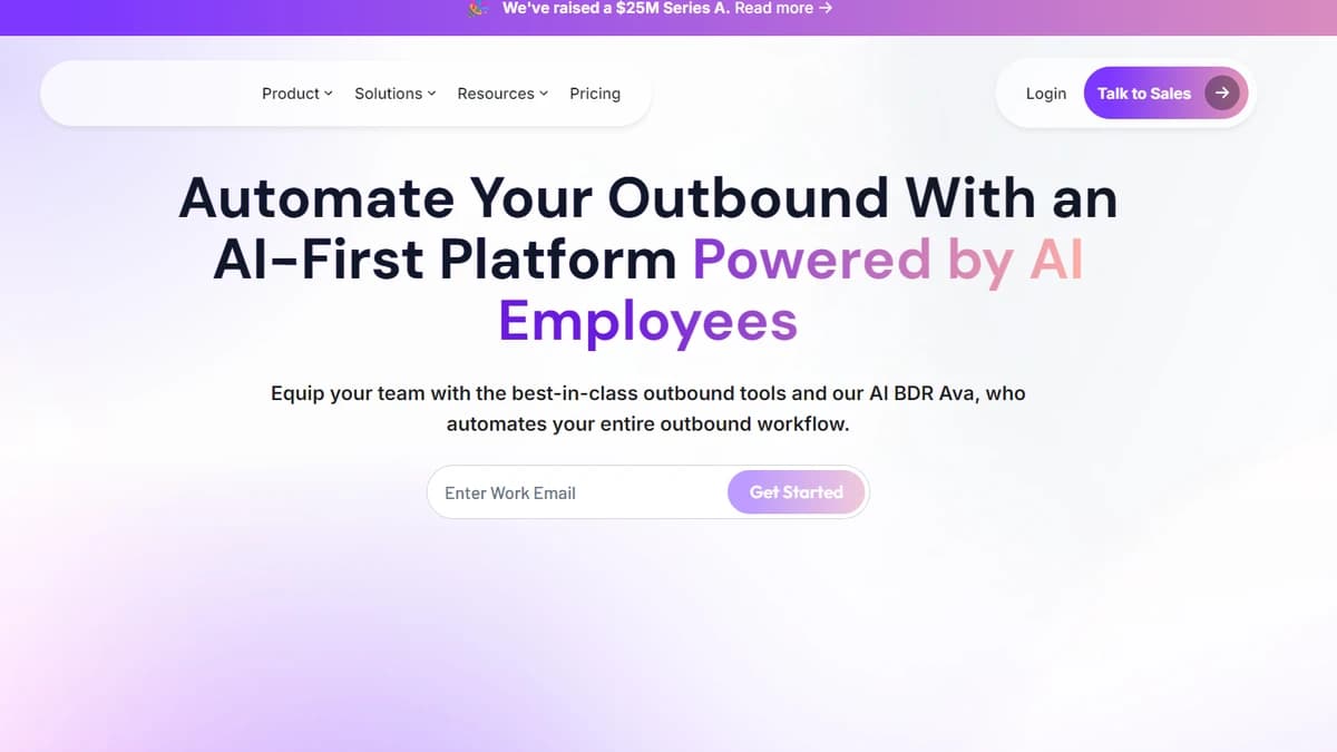 Artisan homepage — AI SDR firm with Ava for end-to-end outbound in 2026