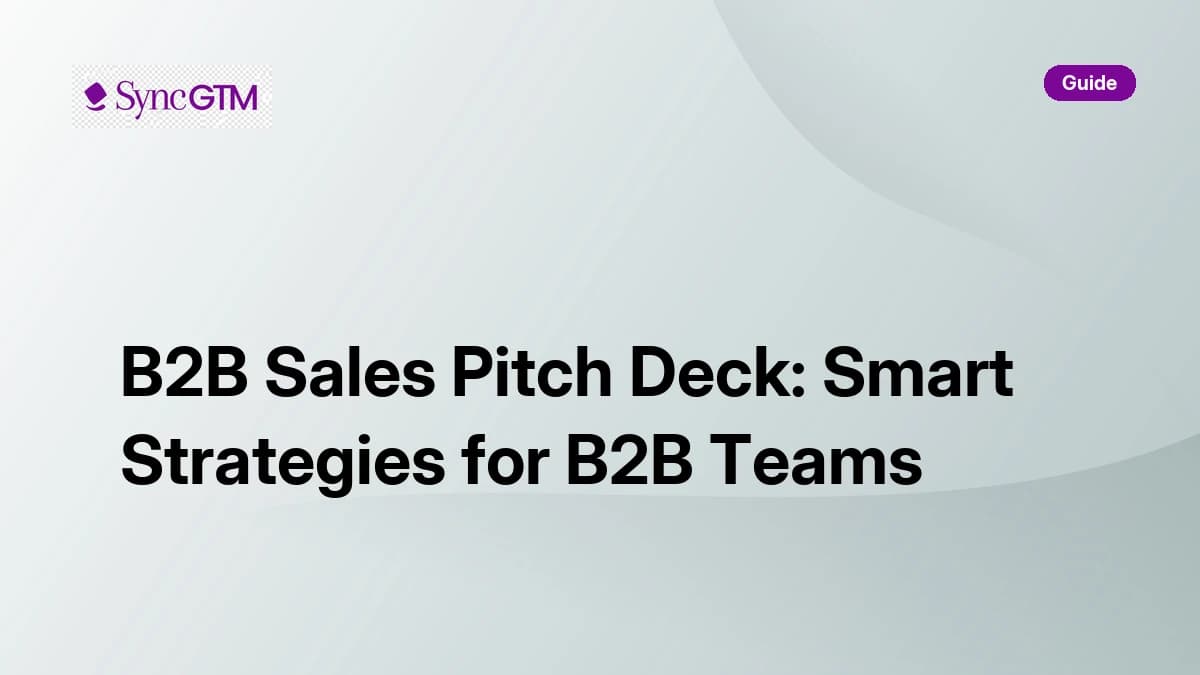 B2B Sales Pitch Deck: Smart Strategies for B2B Teams (2026)