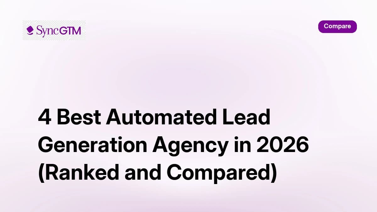 4 Best Automated Lead Generation Agencies in 2026 -- ranked comparison for B2B GTM teams