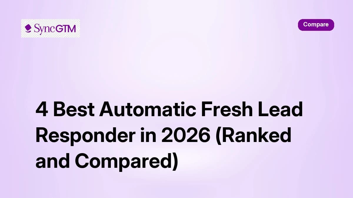 4 Best Automatic Fresh Lead Responder in 2026 (Ranked and Compared)