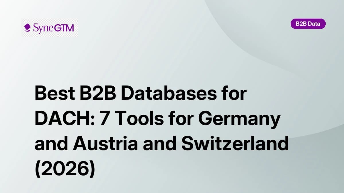 Best B2B databases for DACH in 2026 — ranked by coverage and DSGVO compliance