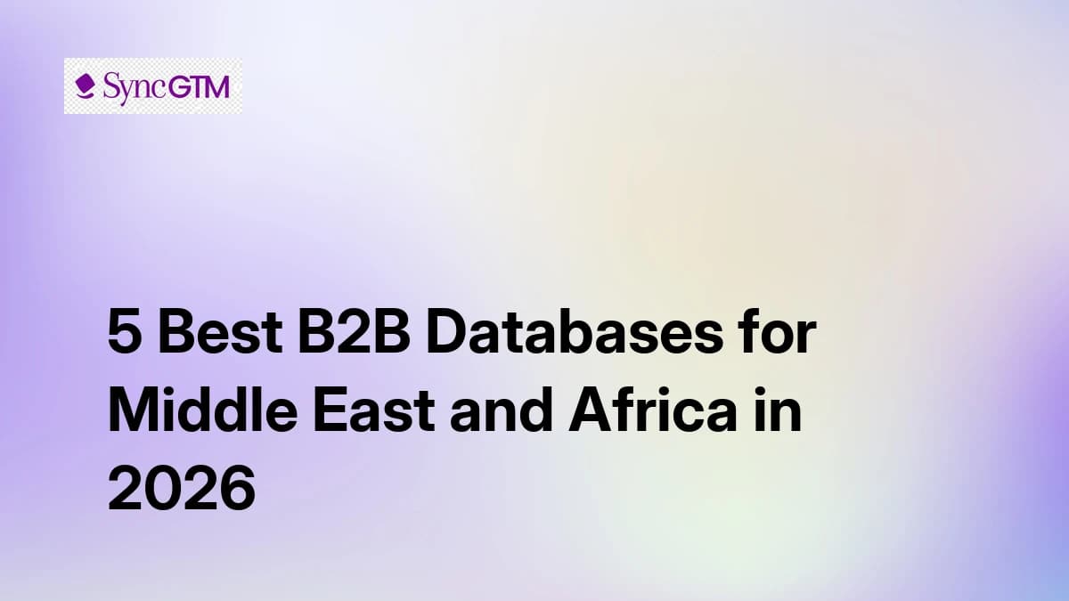 5 Best B2B Databases for Middle East and Africa in 2026