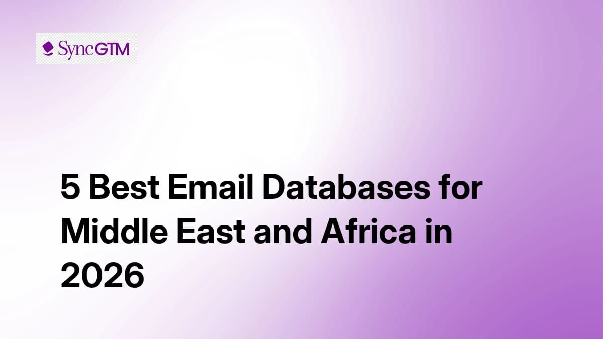 5 Best Email Databases for Middle East and Africa in 2026