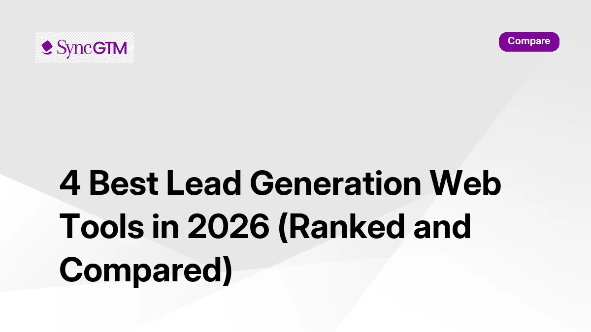 Best lead generation web tools in 2026 — ranked comparison