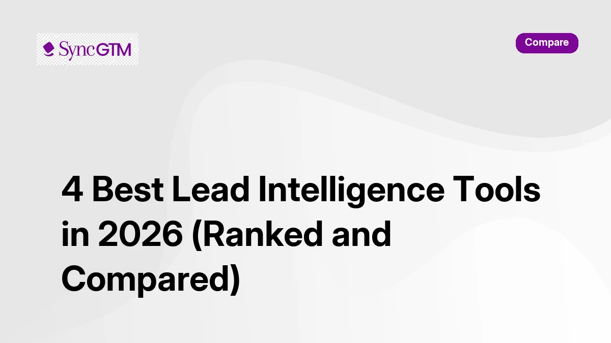 4 Best Lead Intelligence Tools in 2026 (Ranked and Compared)