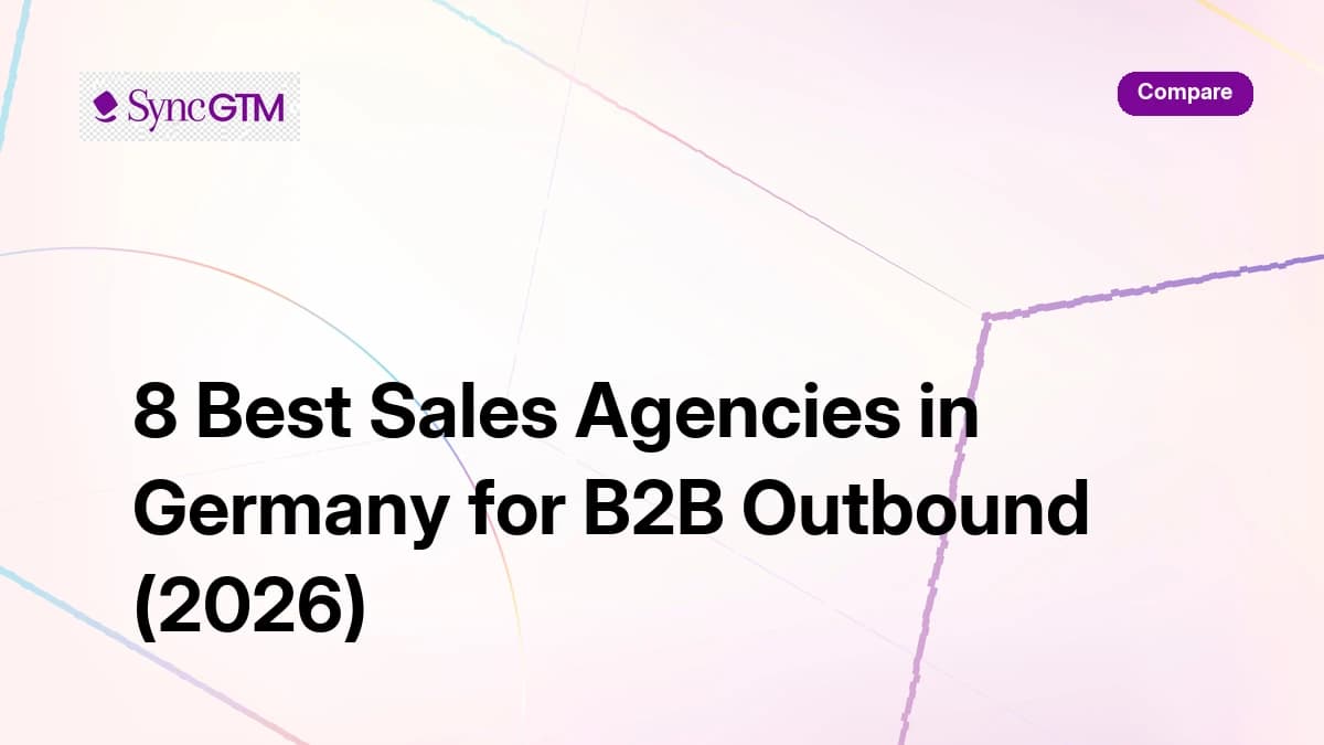 8 best sales agencies in Germany for B2B outbound 2026 comparison
