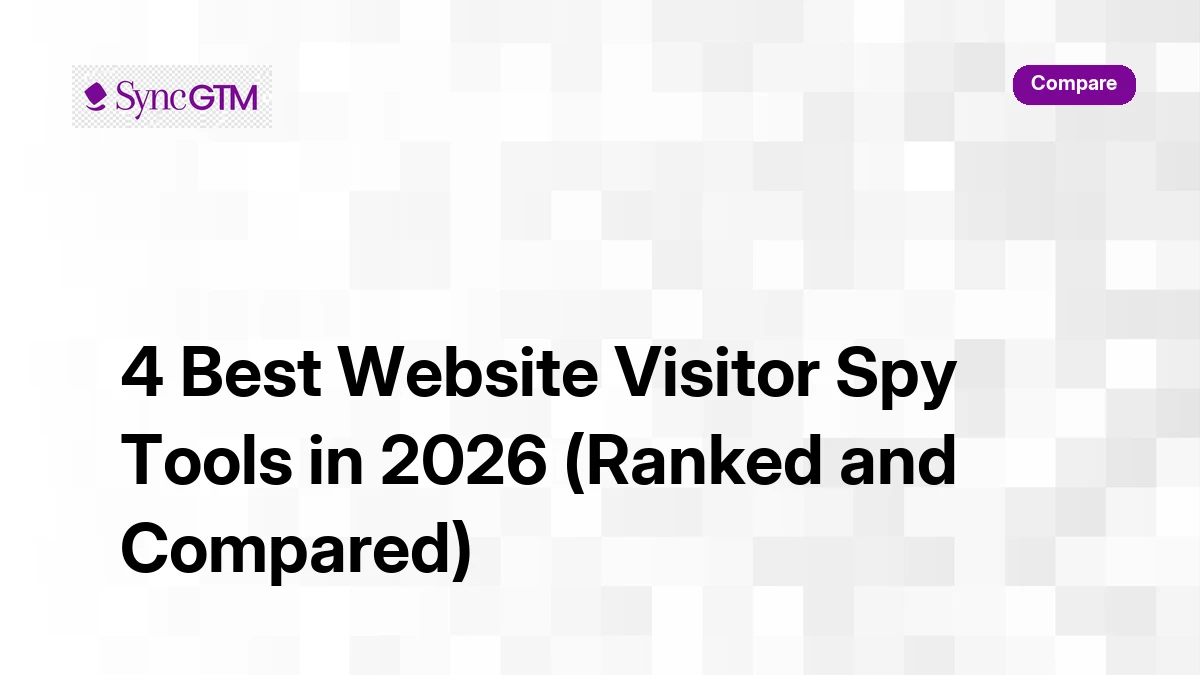 Best website visitor spy tools in 2026 — ranked comparison