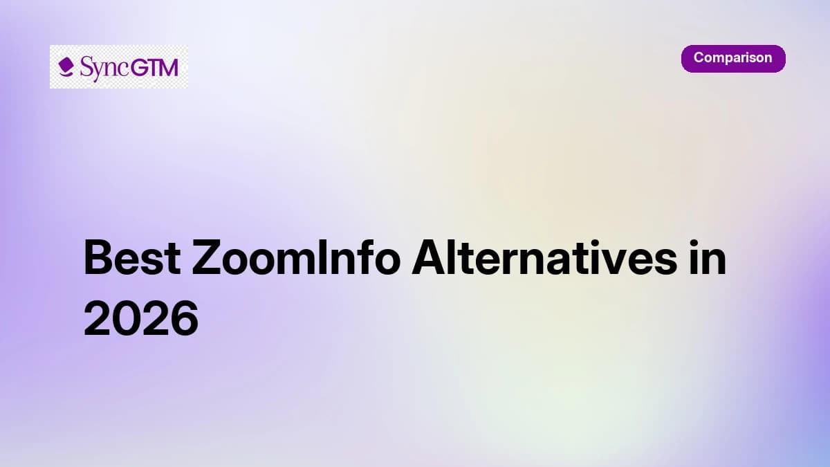 Best ZoomInfo Alternatives in 2026: 5 Tools Compared