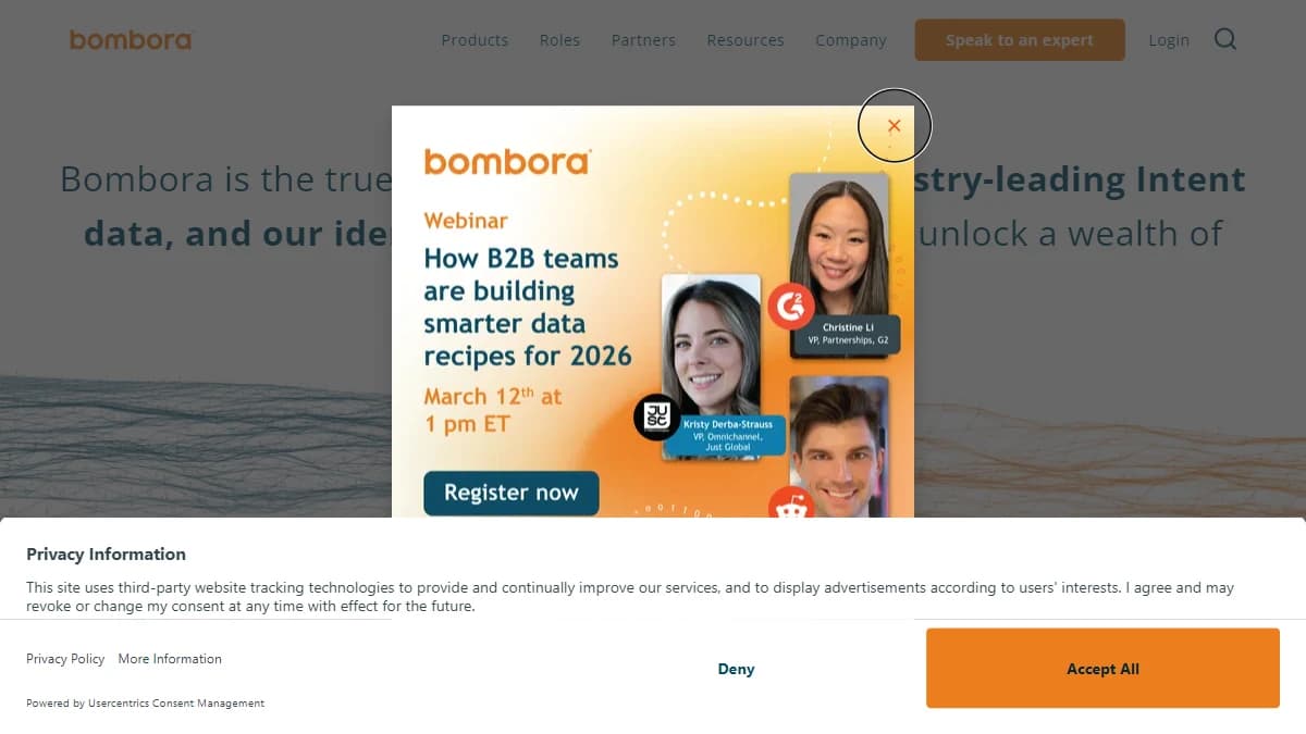 Bombora - Enterprise-grade third-party intent data from the largest B2B content cooperative