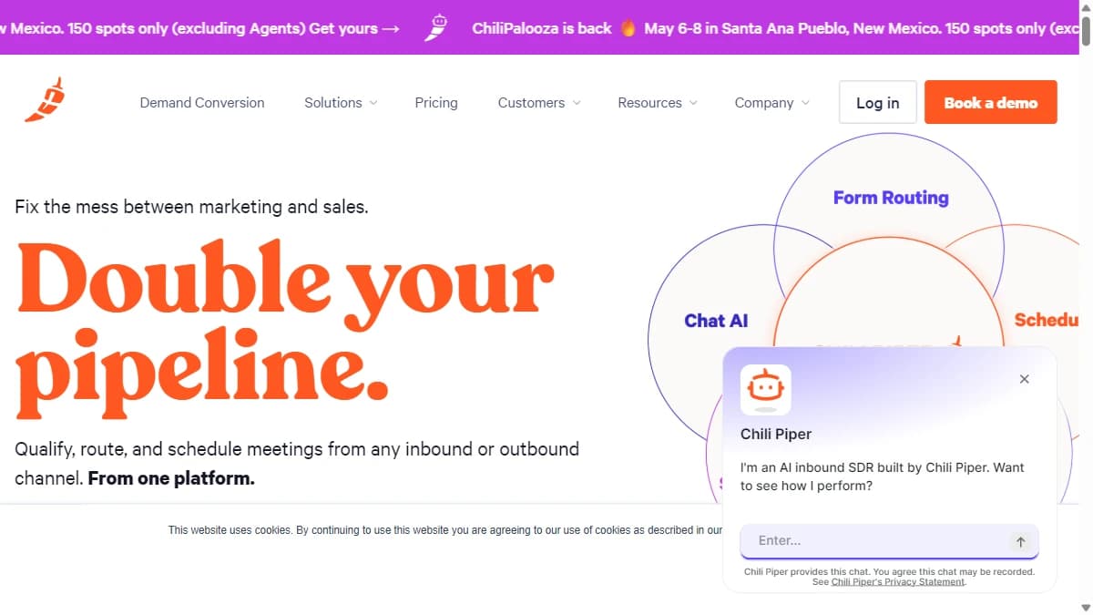 Chili Piper - Teams that want instant meeting booking from inbound web forms