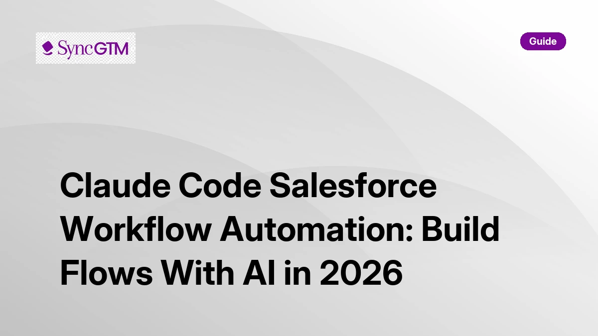 Claude Code Salesforce Workflow Automation: Build Flows With AI in 2026