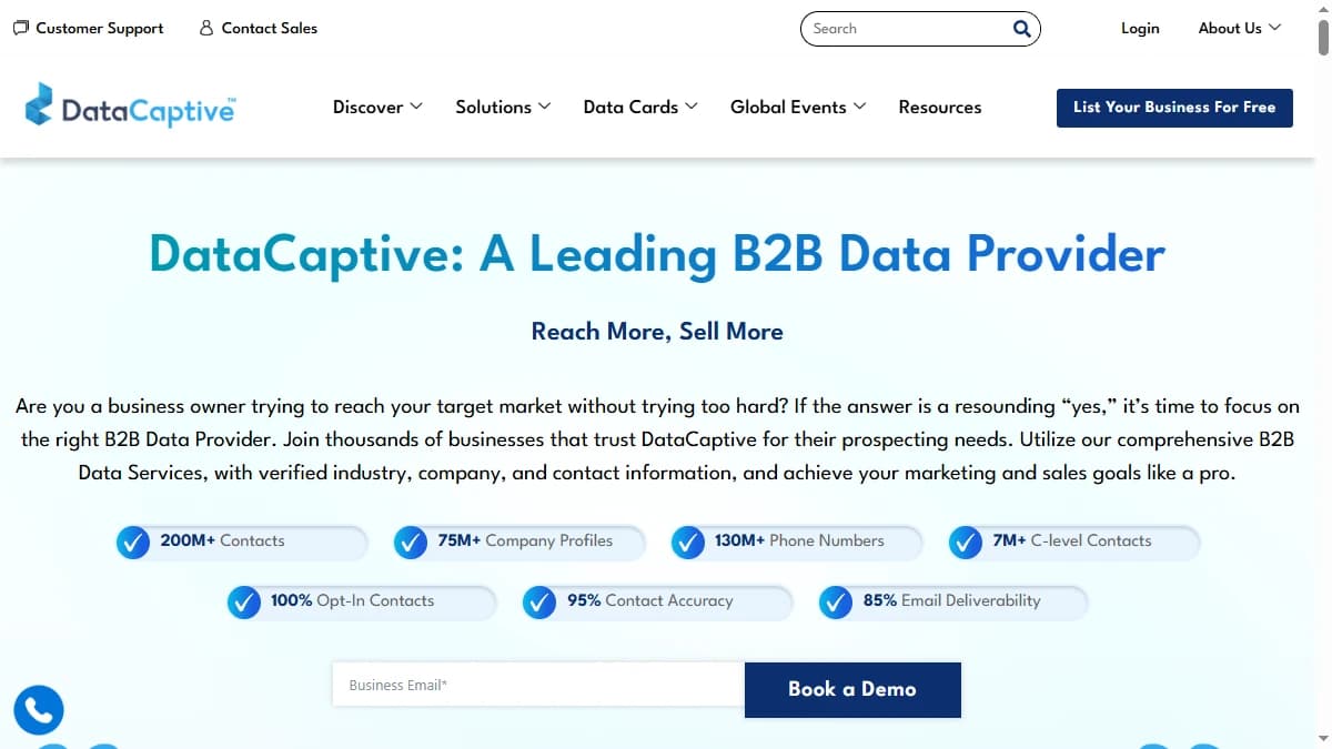 DataCaptive - Custom-built GCC and MEA email lists sourced from regional partnerships that global databases cannot access