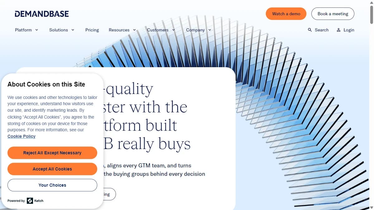 DemandBase - ABM teams that want intent integrated with advertising and personalization