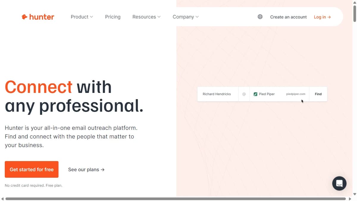 Hunter.io clients finder — domain-based email discovery and bulk email verification for B2B client prospecting