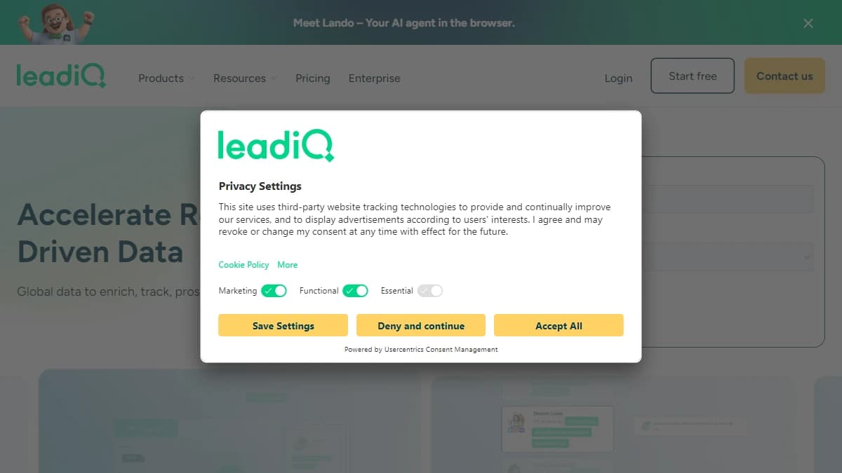 LeadIQ - SDR prospecting workflows with one-click capture