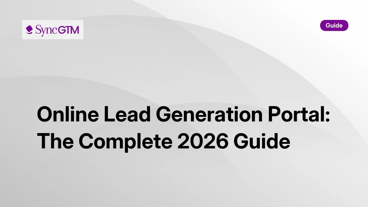 Online lead generation portal guide — how it works and best practices for B2B teams
