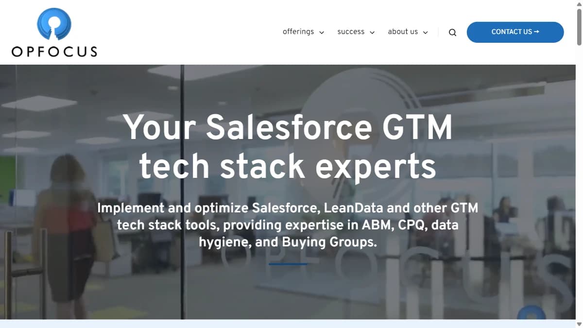 OpFocus - Salesforce-centric RevOps implementation and technical optimization