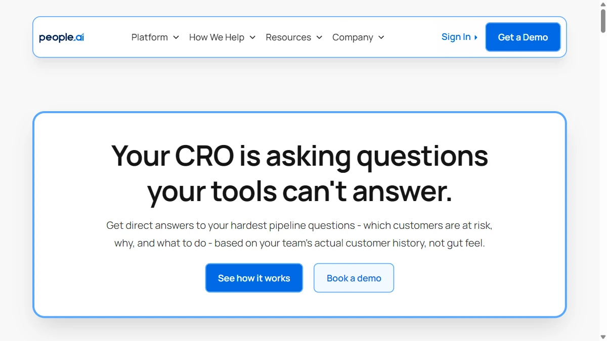 People.ai - RevOps teams with CRM adoption problems that need automated activity logging
