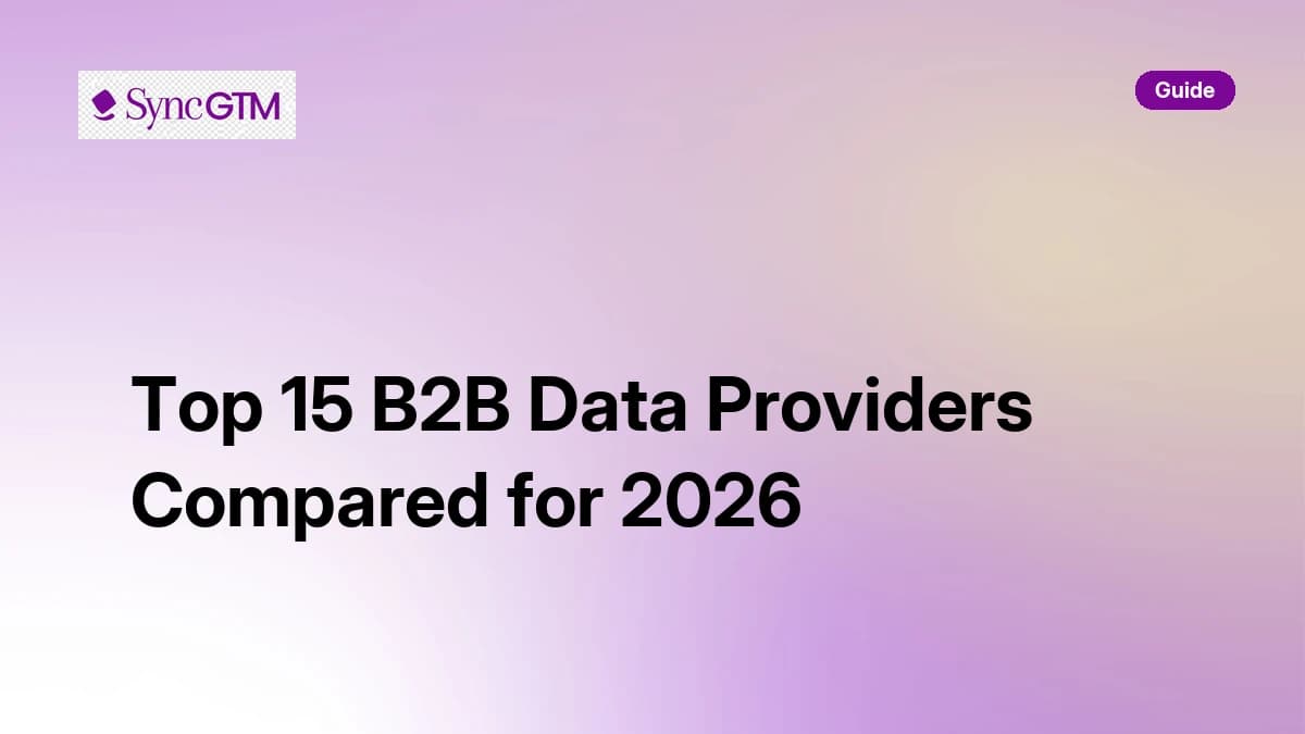 Top 15 B2B Data Providers Compared for 2026