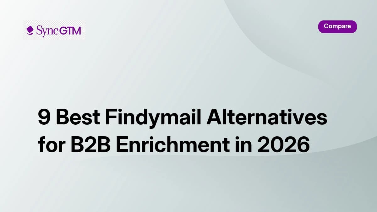 9 Best Findymail Alternatives for B2B Enrichment in 2026