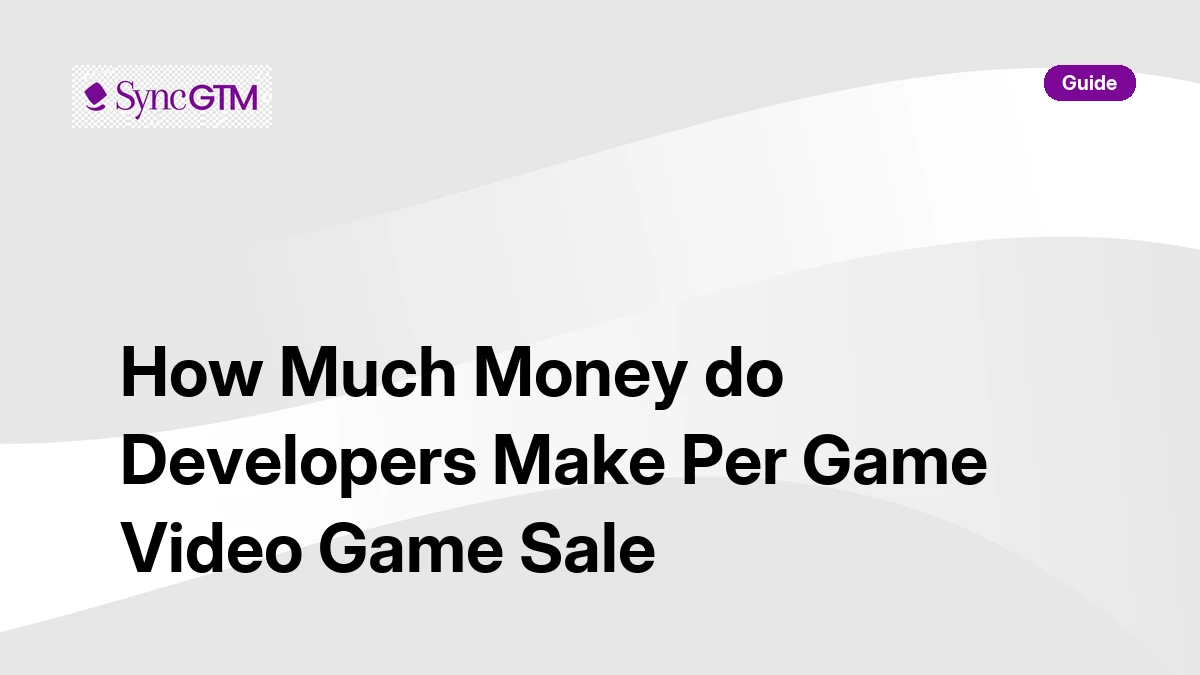 Video game $60 sale revenue breakdown — how much developers make per sale