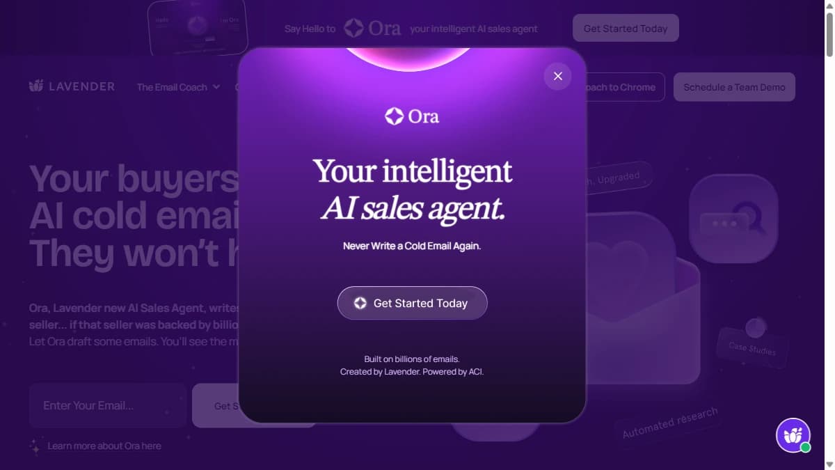 Lavender - Individual reps who want AI coaching to improve email quality and reply rates