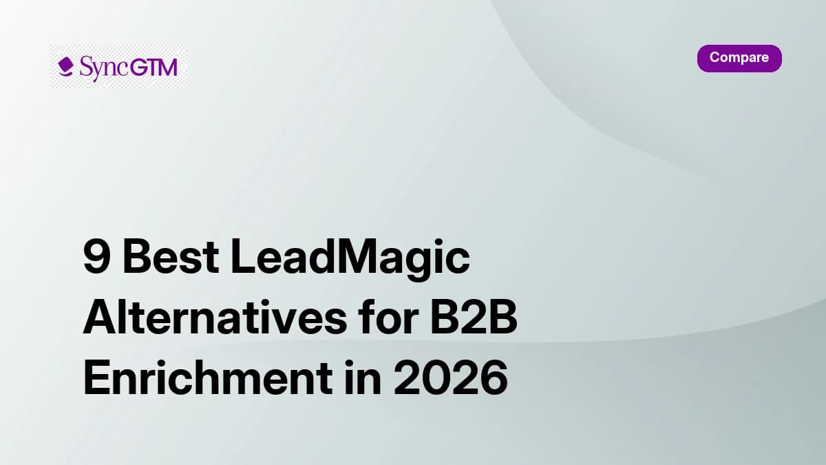 9 Best LeadMagic Alternatives for B2B Enrichment in 2026