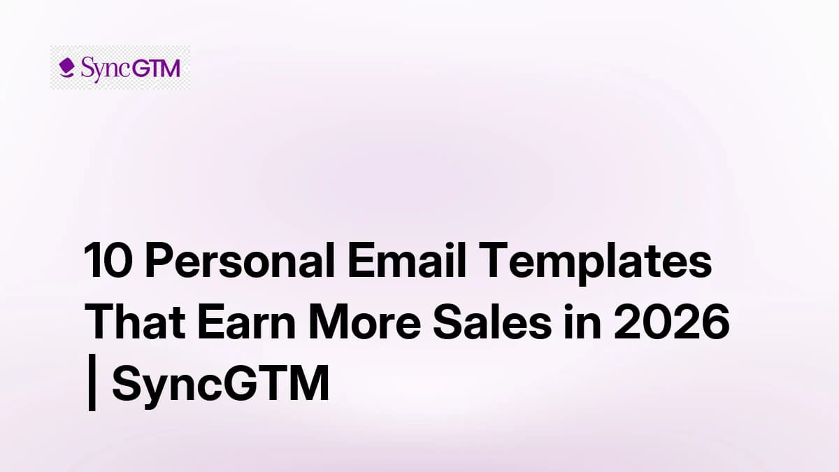 10 personal email templates that earn more sales — B2B guide 2026