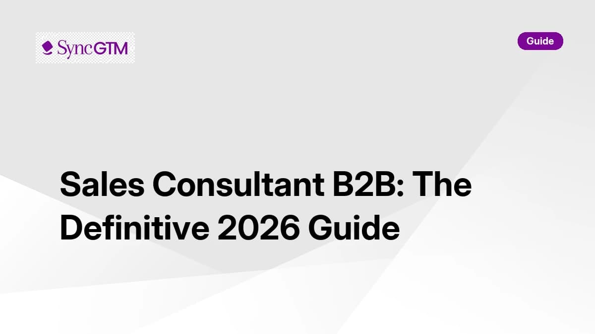 What Does a B2B Sales Consultant Do?